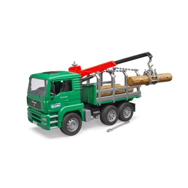 Bruder 02769 Camion MAN forestier transport de tronc d'arbre