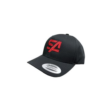 Casquette SA Service Agricole noire avec logo rouge